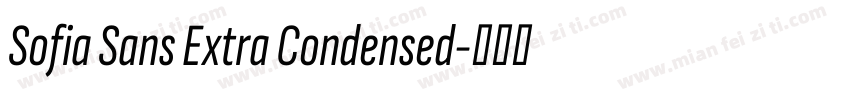 Sofia Sans Extra Condensed字体转换